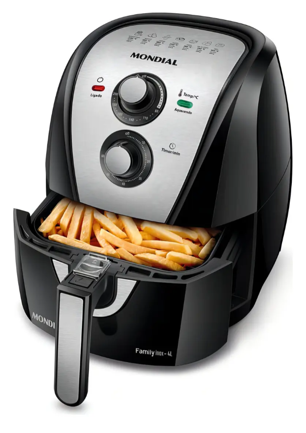 Fritadeira sem óleo Mondial Family 4L melhor air fryer custo beneficio